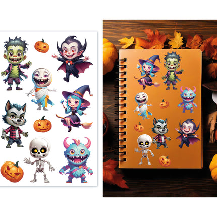Pegatinas de Halloween Monstruo