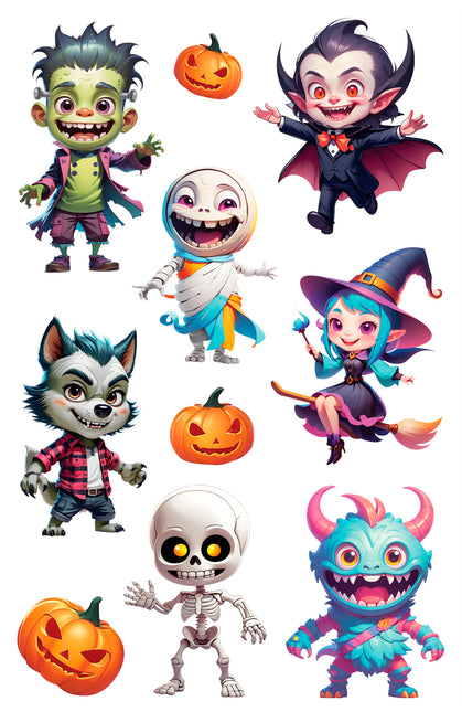 Pegatinas de Halloween Monstruo