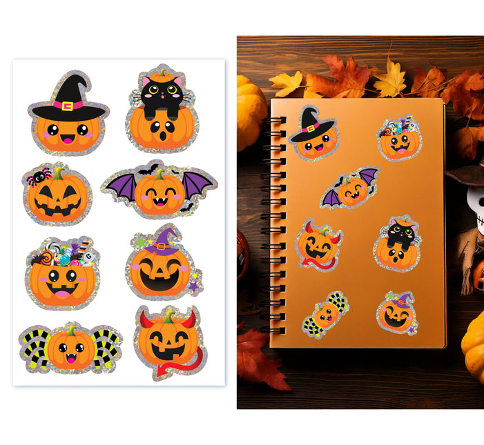 Pegatinas Halloween Calabaza