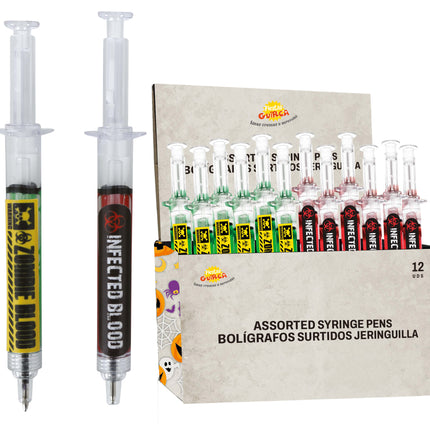 Halloween Bolígrafo Sangre Falsa 48uds