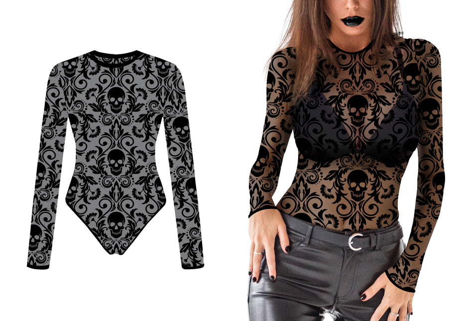 Camisa de Encaje Negra