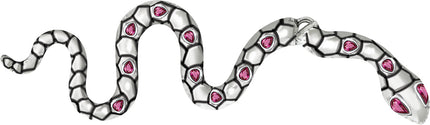 Pendientes Serpiente Plata 6cm