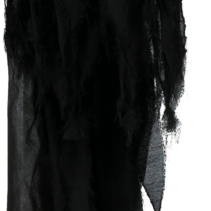 Muñeco Halloween Esqueleto Negro Dos Calaveras Con Luz Y Sonido 1,7m