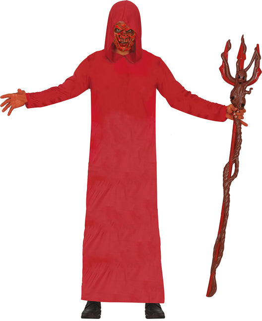 Vestido rojo con capucha