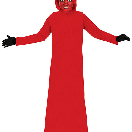Vestido Rojo Niño con Capucha