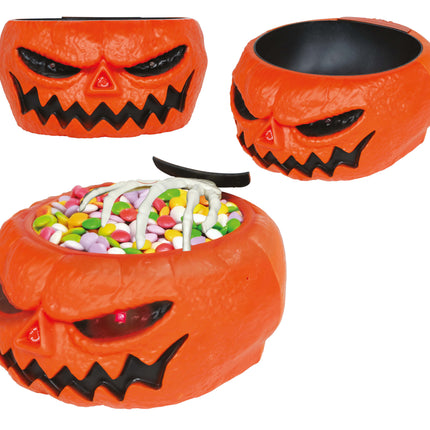 Cuenco de Halloween con forma de calabaza, 25 cm