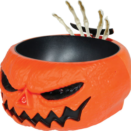 Cuenco de Halloween con forma de calabaza, 25 cm