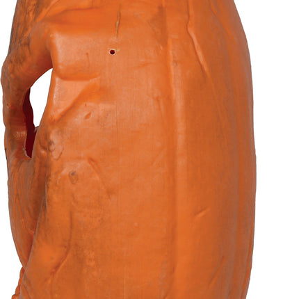 Calabaza de Halloween naranja con luz, 28 cm
