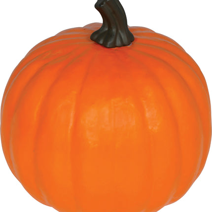Calabaza de Halloween de espuma naranja con luz, 28 cm