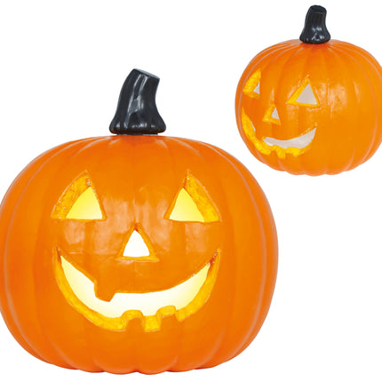 Calabaza de Halloween con luz, 45 cm