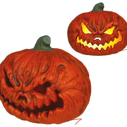 Calabaza de Halloween con luz, 38 cm