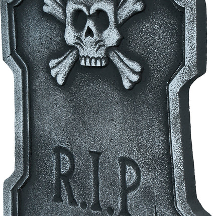 Lápida de Halloween gris Rip, 55 cm