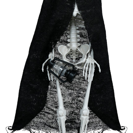 Capa de esqueleto de Halloween, 40 cm