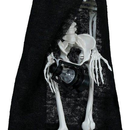 Capa de esqueleto de Halloween, 40 cm