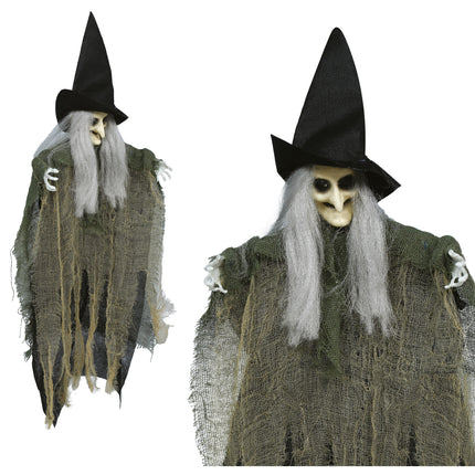 Halloween Pop Hangende Heks 40cm