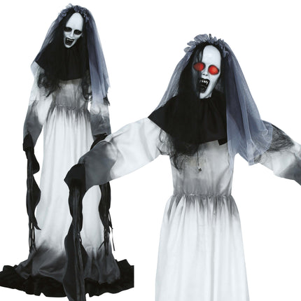 Figura de Halloween con luces, sonido y movimiento, 1,7 m
