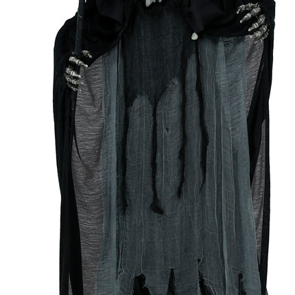 Hombre lobo de Halloween con luces, sonido y movimiento, 1,75 m