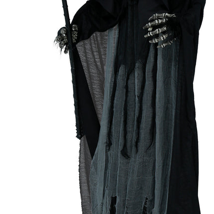 Hombre lobo de Halloween con luces, sonido y movimiento, 1,75 m