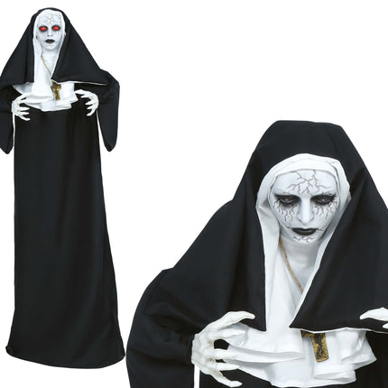 Muñeca de Halloween Pop «Chica terrorífica» con luces, sonido y movimiento, 1,5 m
