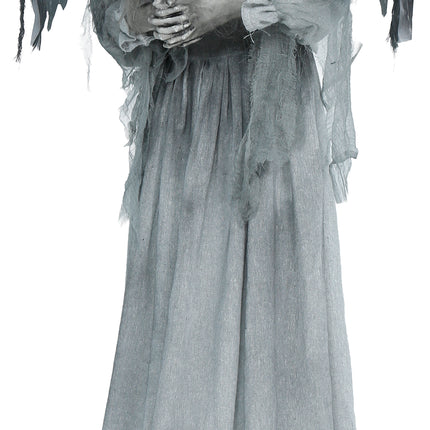 Figura de Halloween «Dark Angel» con luces, sonido y movimiento, 1,7 m