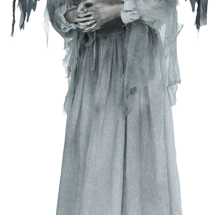 Figura de Halloween «Dark Angel» con luces, sonido y movimiento, 1,7 m