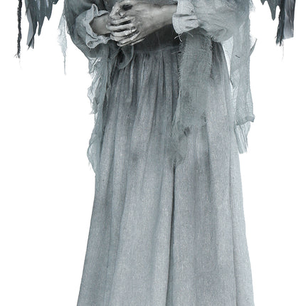 Figura de Halloween «Dark Angel» con luces, sonido y movimiento, 1,7 m