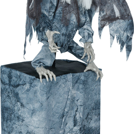 Figura de Halloween «Pop» demoníaca con luz, sonido y movimiento, 1,7 m