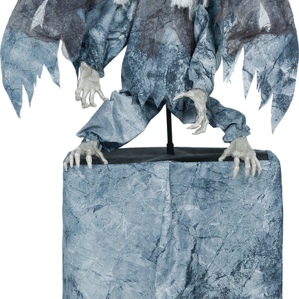 Figura de Halloween «Pop» demoníaca con luz, sonido y movimiento, 1,7 m