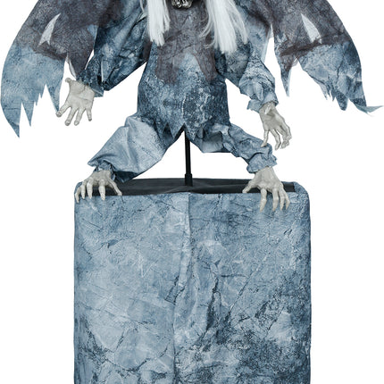Figura de Halloween «Pop» demoníaca con luz, sonido y movimiento, 1,7 m