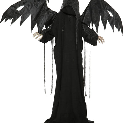 Esqueleto de Halloween con luces, sonido y movimiento, 1,7 m