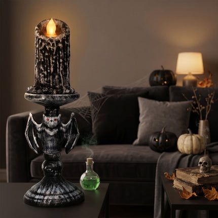 Portavelas de Halloween con lámpara, 26 cm