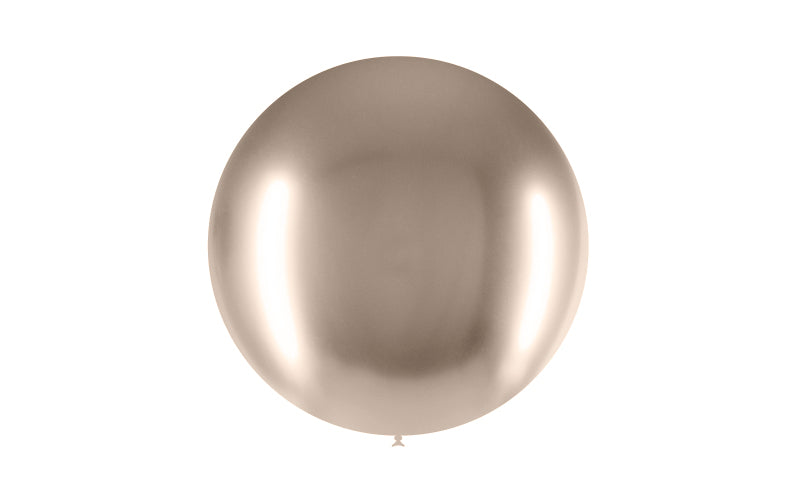 Cabecera-bolsa 1 globo BRILLANTE 185cm perim., Beige b08