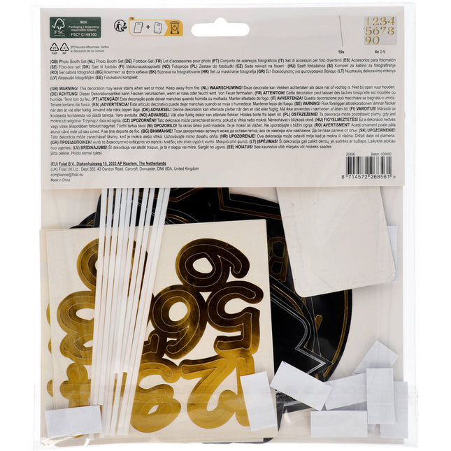 Atrezzo para Fotomatón de Cumpleaños 10pcs