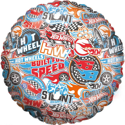 Globo de helio Hot Wheels de colores, vacío, 45 cm