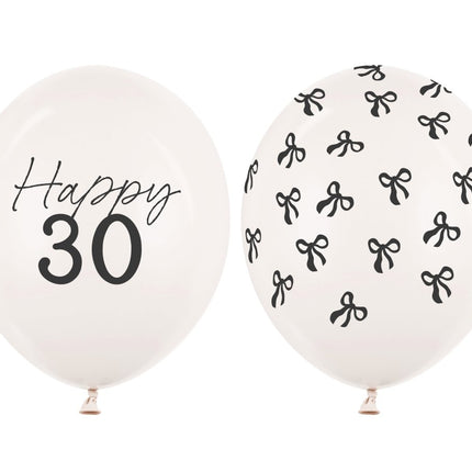 30 Jaar Ballonnen 30cm 50st van Partydeco koop je bij Partywinkel