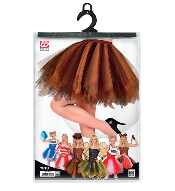 Tutú marrón/marrón oscuro