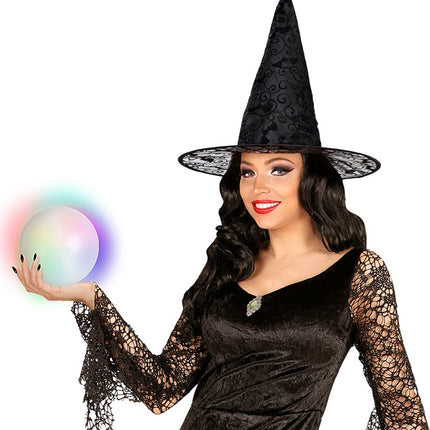 SOMBRERO DE BRUJA CON MURCIÉLAGOS