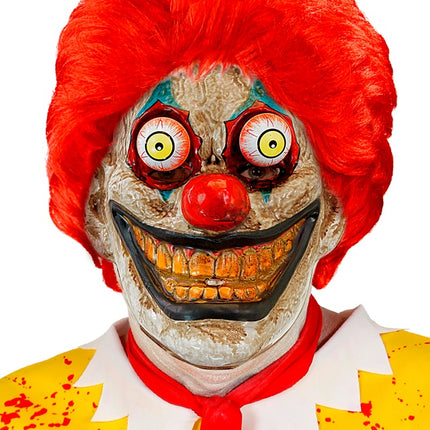 MÁSCARA CON OJOS TAMBALEANTES PAYASO