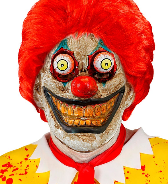 MÁSCARA CON OJOS TAMBALEANTES PAYASO