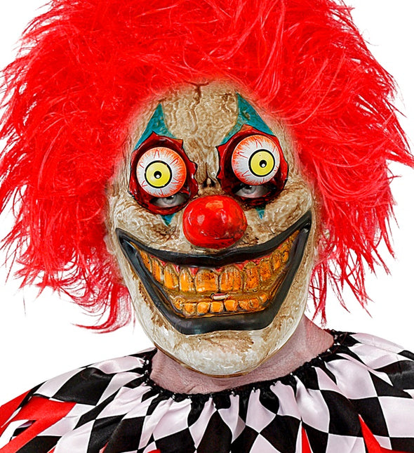 MÁSCARA CON OJOS TAMBALEANTES PAYASO