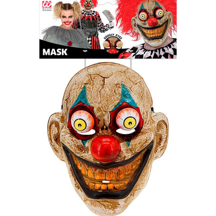 MÁSCARA CON OJOS TAMBALEANTES PAYASO