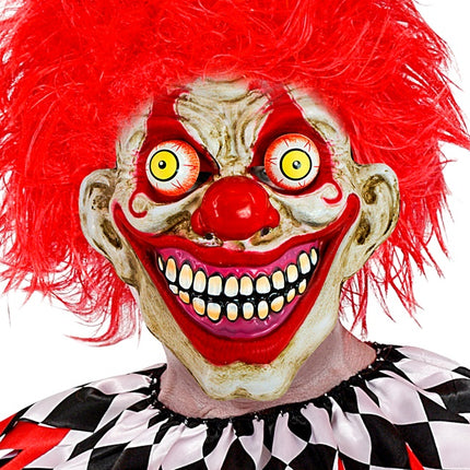 MÁSCARA CON OJOS TAMBALEANTES PAYASO DE TERROR
