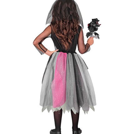 VESTIDO ESQUELETO CON ROSAS