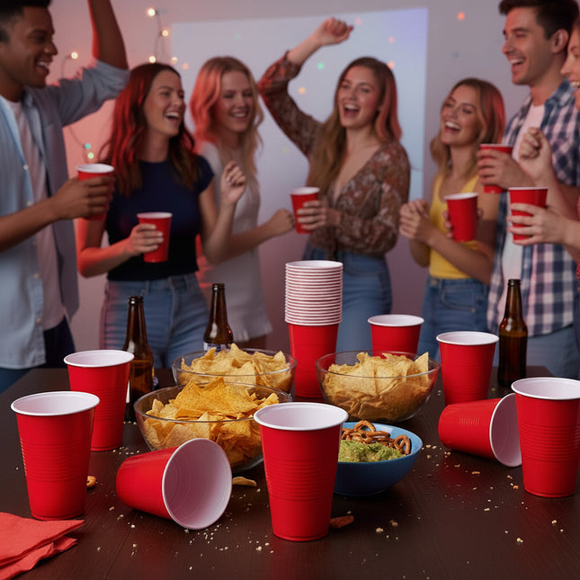 Vasos Rojos 53cl 40ud