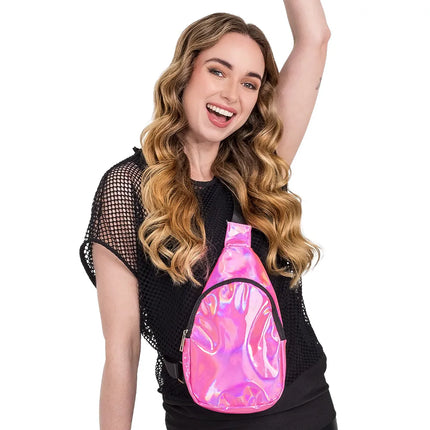 Bolso bandolera Holo rosa (30 x 19 x 4 cm)