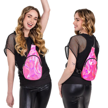 Bolso bandolera Holo rosa (30 x 19 x 4 cm)