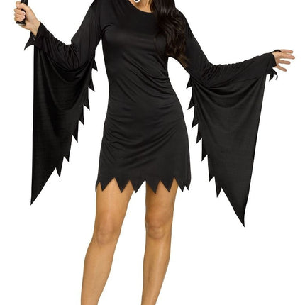 Disfraz de Halloween Negro Señoras Espíritu Cara Envejecida