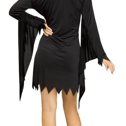 Disfraz de Halloween Negro Señoras Espíritu Cara Envejecida