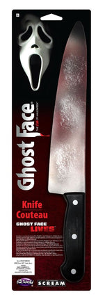 Cuchillo Falso de Halloween Ensangrentado 38cm