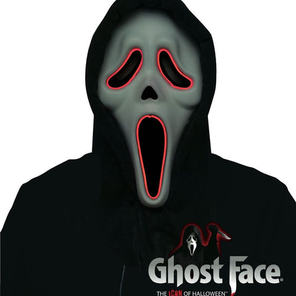 Máscara de Ghostface con luces